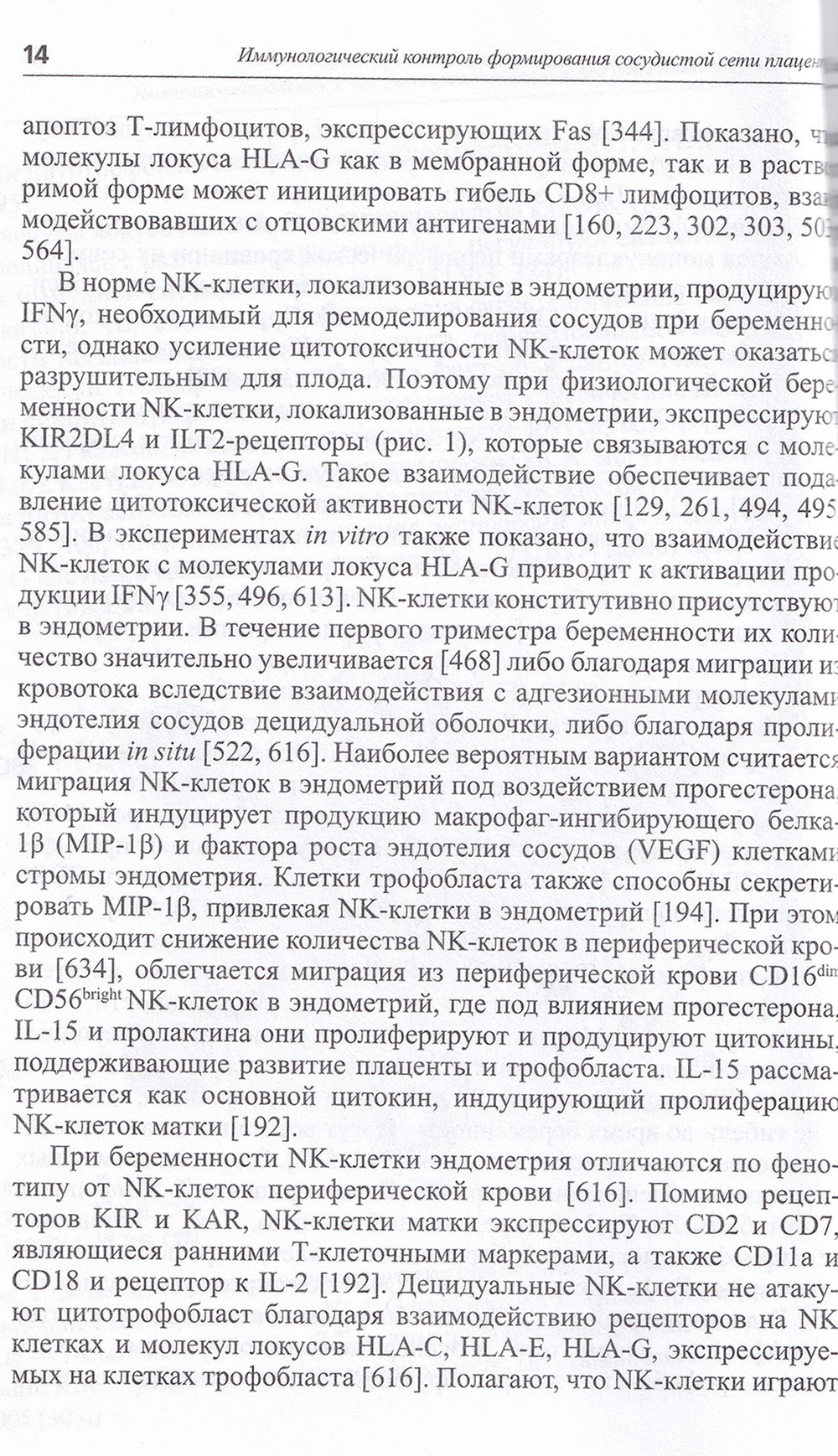 Иммунологический контроль формирования сосудистой сети плаценты