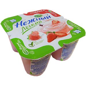 ЙОГУРТ НЕЖНЫЙ ЛАЙТ КЛУБНИКА 95ГР CAMPINA