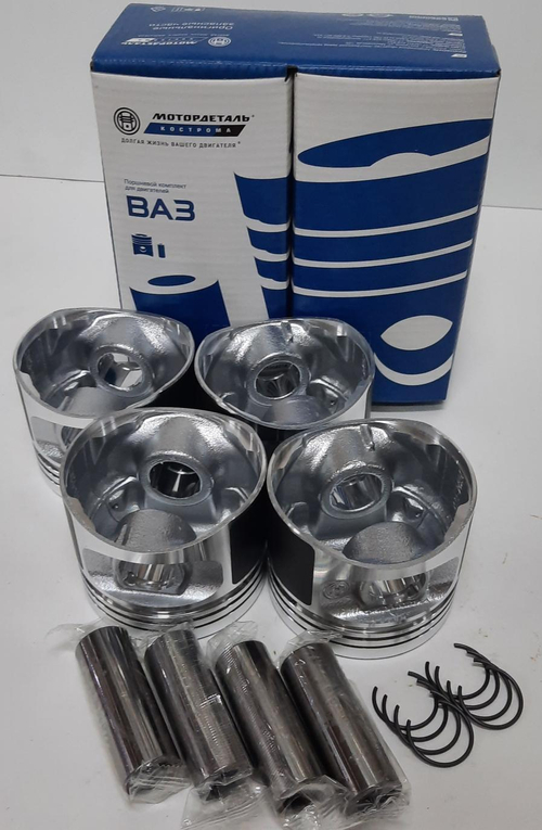 Моторокомплекты поршневой группы ВАЗ 21124 82,4 группа B МоторДеталь (без колец)