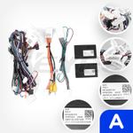 Комплект рамки с разъёмами 9" Infiniti QX70, FX35, FX37, FX50, FX30d (S51) 2008-2018 выпуклая черный глянец - Car-Smart 9673F1