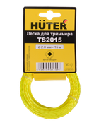 Леска Huter TS2015 для триммера, 2 мм, витой квадрат