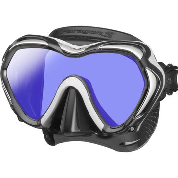 Маска TUSA Paragon S моностекольная, антиблик, черная/белая