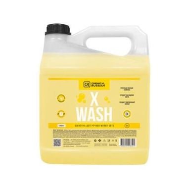 Chemical Russian X Wash - полимерный шампунь для ручной мойки авто, 4 л
