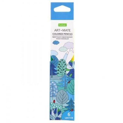 Карандаши цветные 6цв. "ECO" (Хатбер)