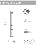 Душ солнечный Arkema Spring S A 220