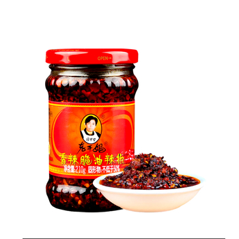 Соус острый с хрустящим перцем чили Lao Gan Ma 210 г