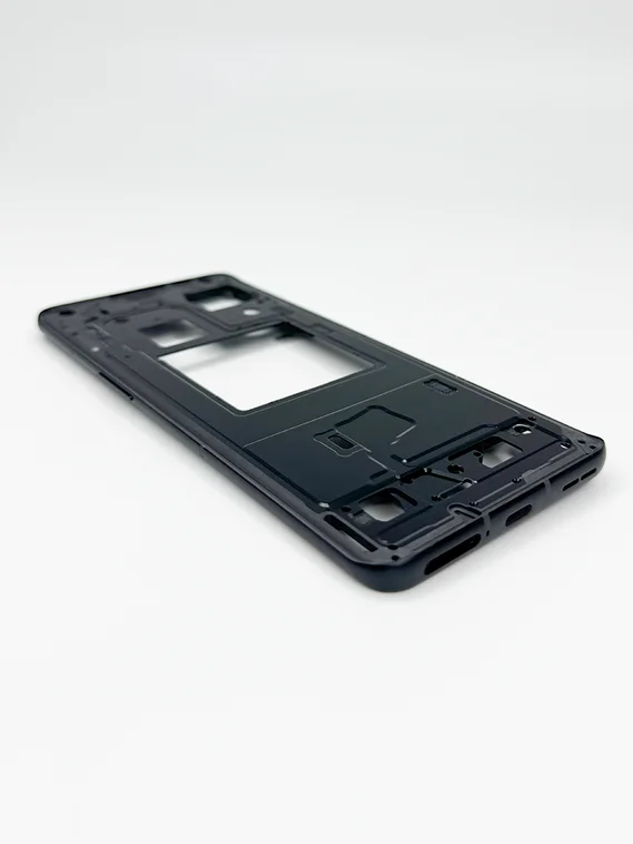 Средняя часть корпуса (рамка) для OnePlus 10 Pro черная (Volcanic Black)