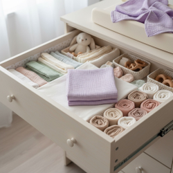 Пеленка муслин "Сиреневый "