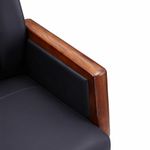 Кресло HAWASAN (ХАВАСАН) "Overlord EX-770", мультиблок, дерево, натуральная кожа, черное, 532934