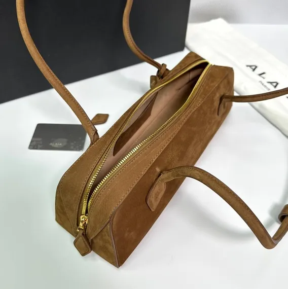 Сумка ALAIA LE TECKEL MEDIUM из нубука