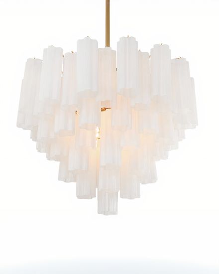 Люстра “Толбот” c белым стеклом