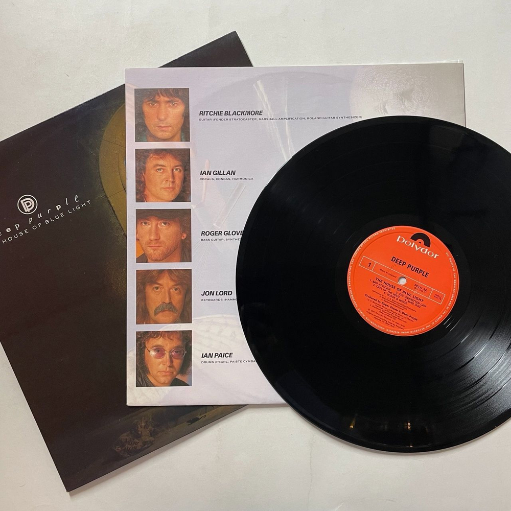 Винтажная виниловая пластинка LP Deep Purple The House Of Blue Light (UK 1987)