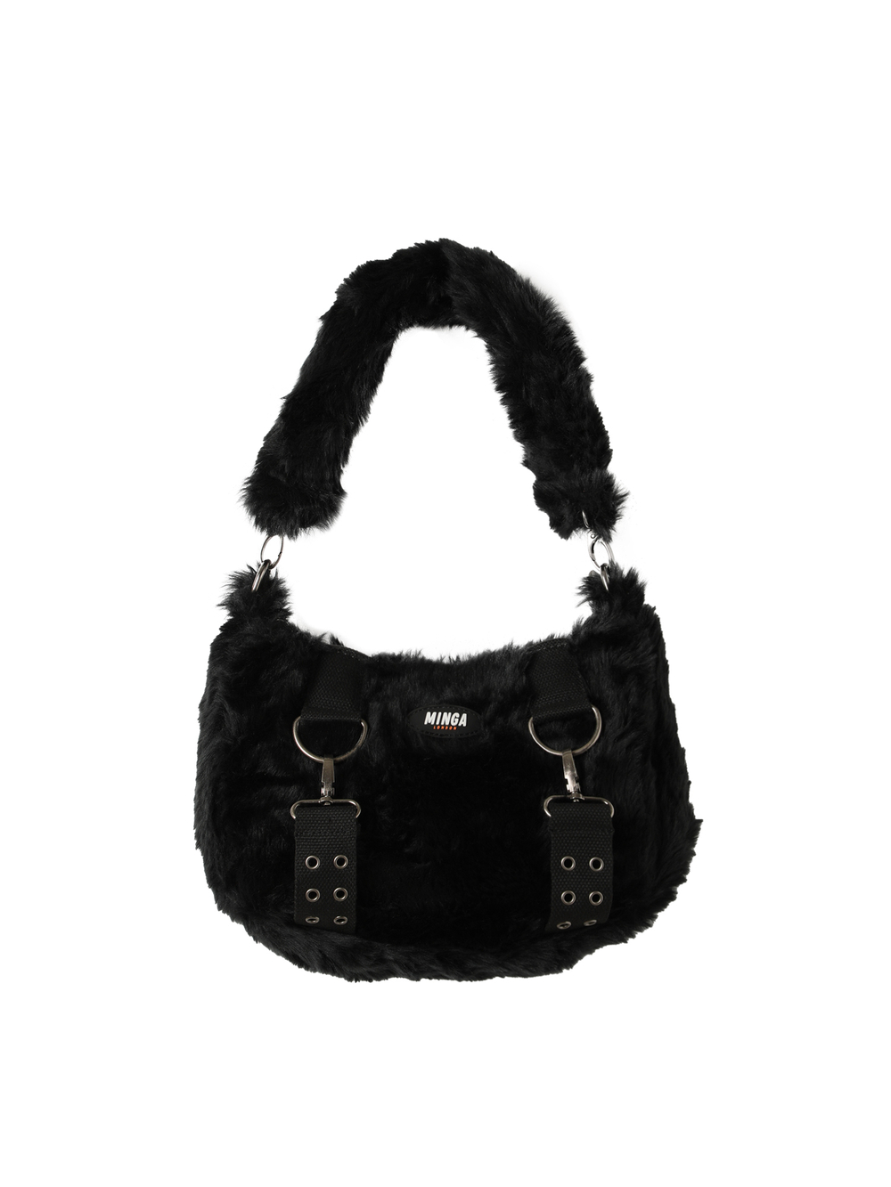 Сумка Arrya Black Furry Shoulder Chain