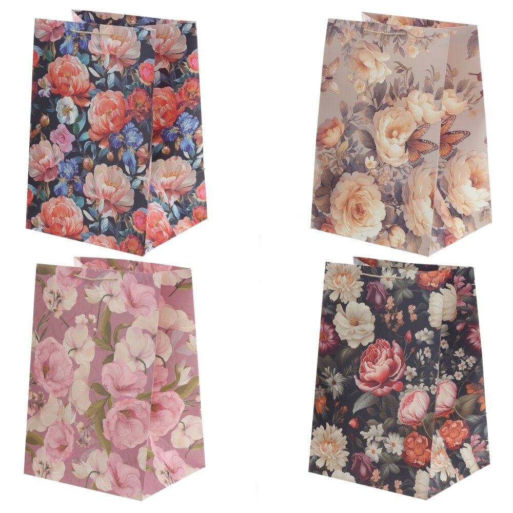 GAEM Пакет подарочный (бумага 210г/м2, блок микс 12шт), L36,5 W30 H54 см, 4в.