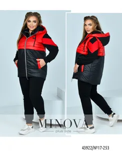 Жилет 17-253-черный-красный Minova