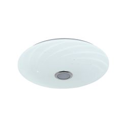 ULI-D291 72W-SW+RGB-50 MERCURY Cветильник светодиодный накладной. Диммируемый. Пульт ДУ в-к. Встроенная Bluetooth колонка. Теплый свет3000К-Белый свет4000К-Дневной свет6500К-RGB. 5700Лм. TM Uniel