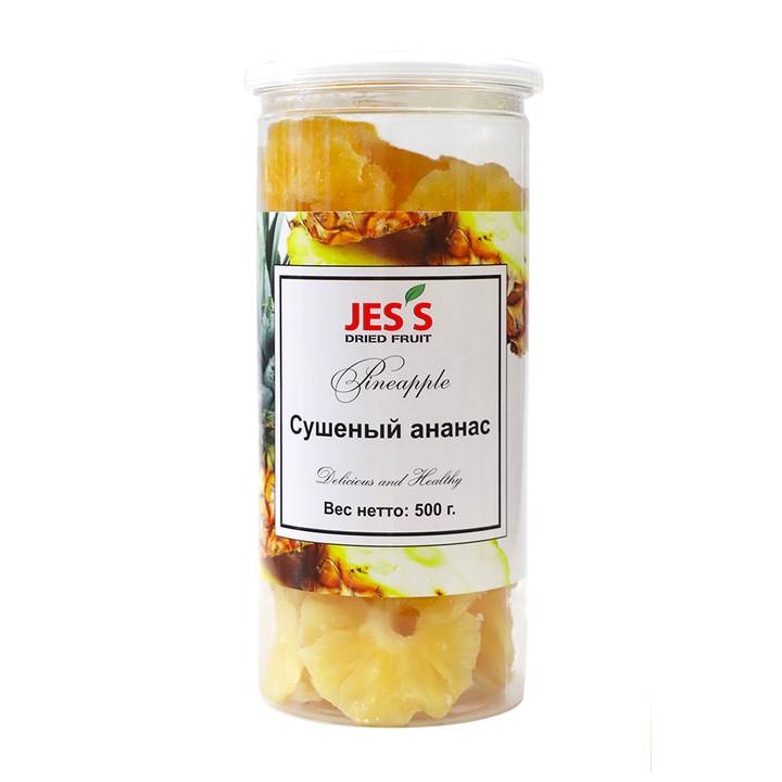 Ананас сушеный (в банке) Jes's Dried Fruit 500 г