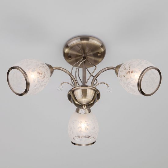 30026/3 / потолочный светильник /   античная бронза