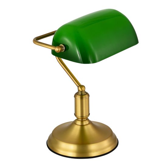 SL6620.314.01 Прикроватная лампа ST-Luce латунь/зелёный E27 1*40W VICE