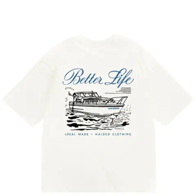 Футболка Haided MAL DE MER RLXD HW TEE ecru
