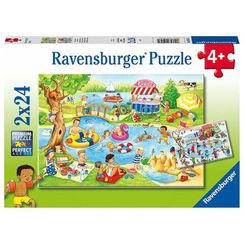 Puzzle Swimming at the lake