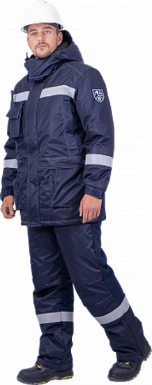 Костюм зимний "Петролеум-2" полукомбинезон (т.синий)