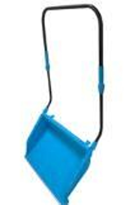 Лопата снеговая Движок пласт.   860*500  SNOWLAND ЦВЕТ. на колёсиках, РЕГУЛ. РУЧКА  мороз. мет.пл.