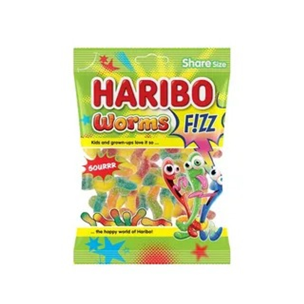 HARIBO Мармелад Шипучие Червячки 70гр (24шт)