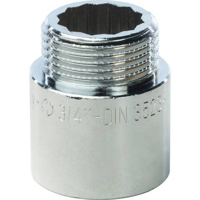 Удлинитель STOUT хромированный 3/4"x25 мм ВР/НР