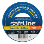 Изолента синяя 19 мм 20 м Safeline