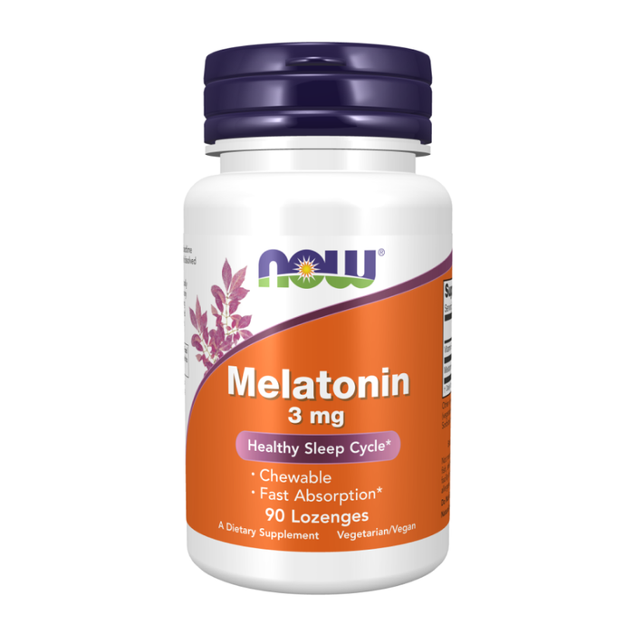 Мелатонин и витамин B6, Melatonin 3 mg, Now Foods, 90 капсул