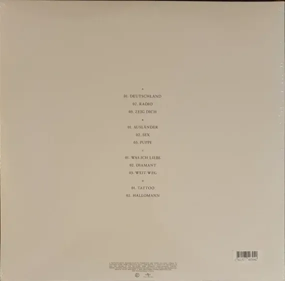 Rammstein – Untitled 2LP