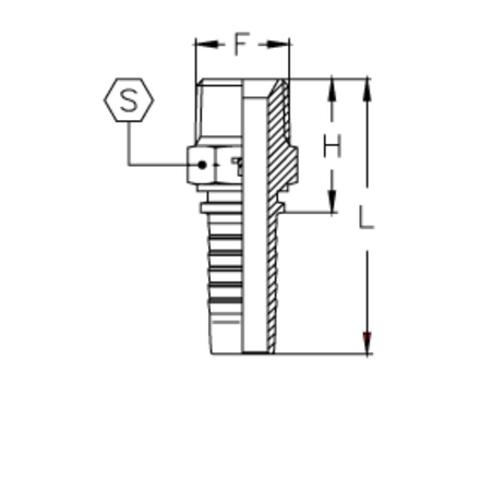 Фитинг DN 16 NPTF 3/4