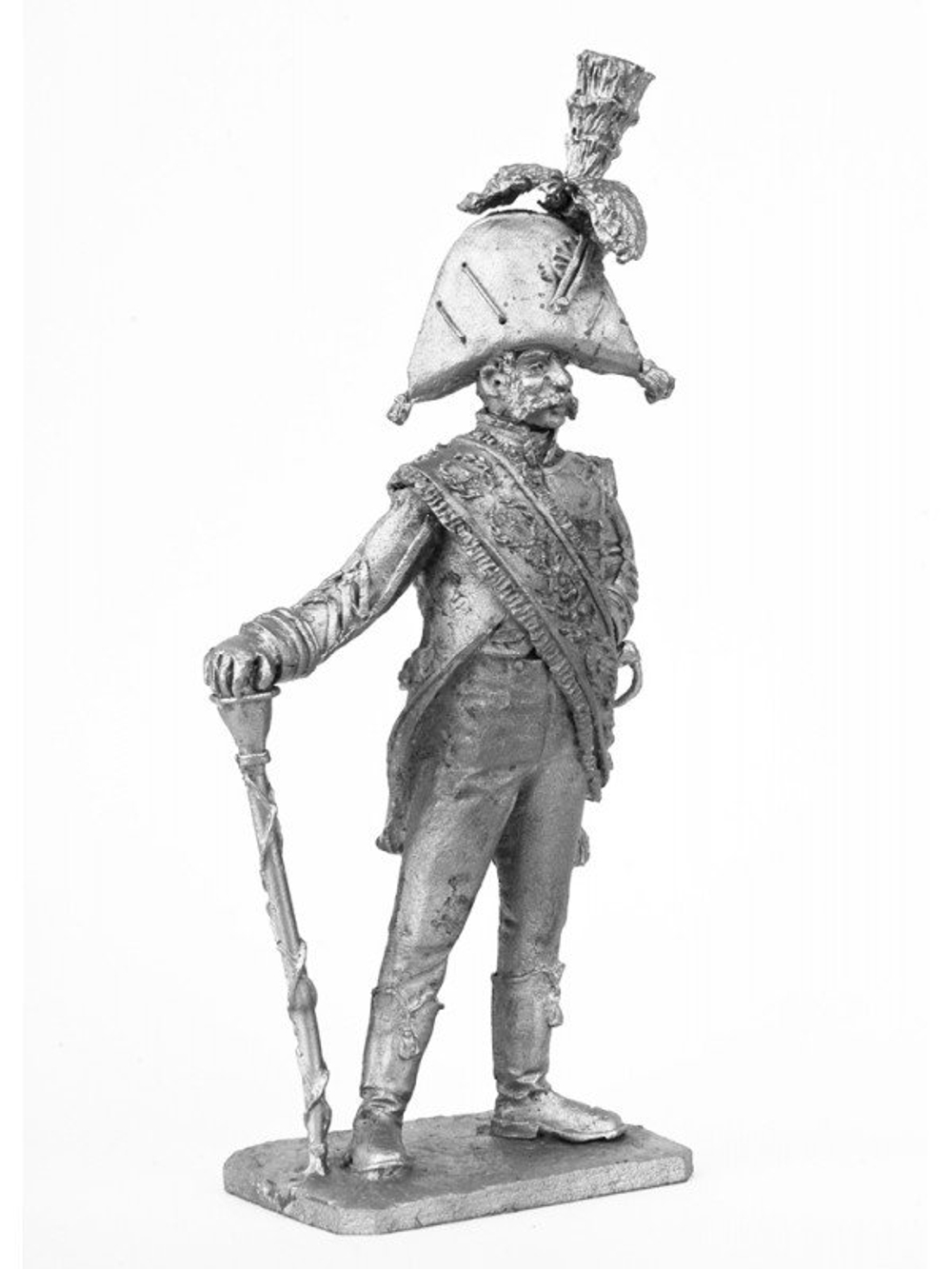 Оловянный солдатик Тамбур мажор испанского гренадерского полка 1806 год