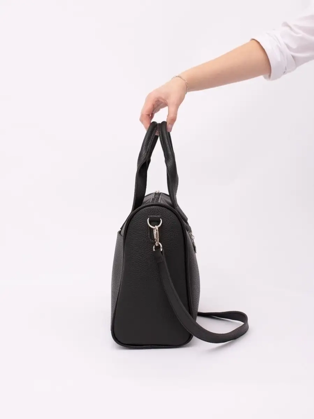 Сумка большая через плечо шоппер деловая