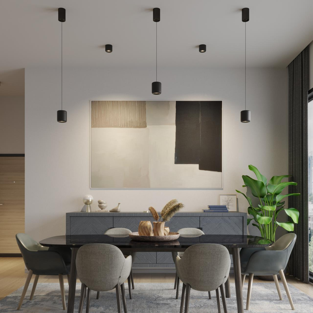 359440 OVER NT24 320 черный Светильник накладной влагозащищённый IP44 LED 10W 220-240V 3000K 650Лм LISSE