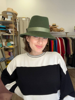 Федора с полями вниз фетр лесной