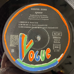 Винтажная виниловая пластинка LP Space Deeper Zone (France 1980)