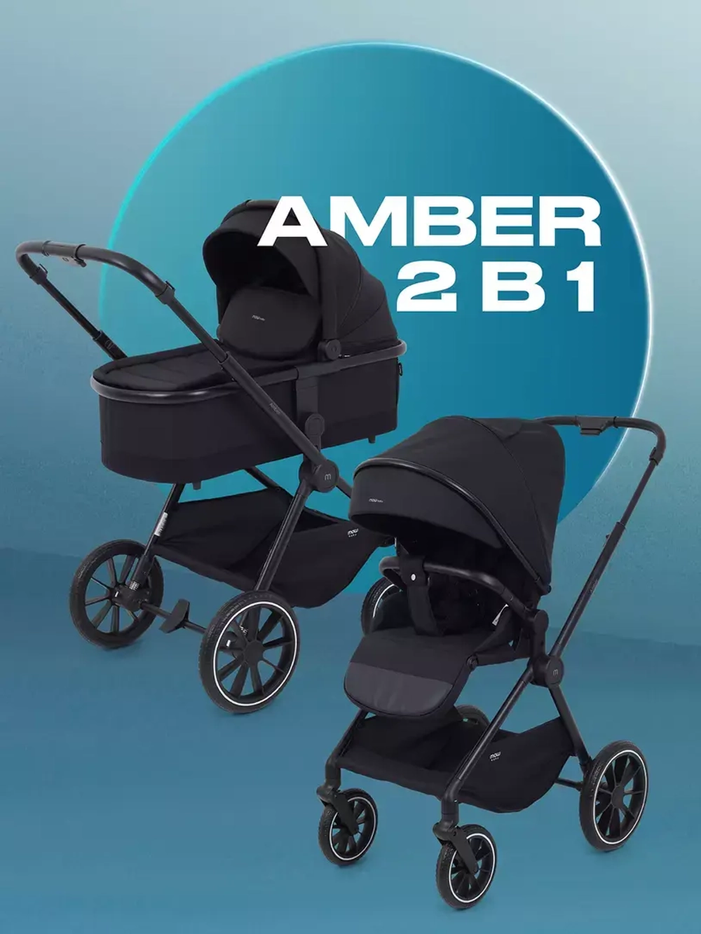Коляска 2 в 1 MOWBaby Amber