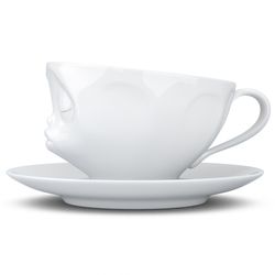 Чайная пара Kissing, 200 мл, белая