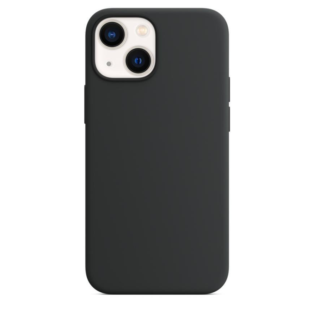 Силиконовый чехол MagSafe Apple Silicone Case для iPhone 13 mini, Тёмная ночь