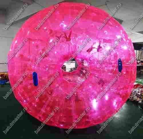 Зорб "Розовый" ПВХ, диаметр 2,8 м