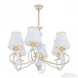 Подвесная люстра Arte Milano Florentia-2387 302387/6 Wh/Gd