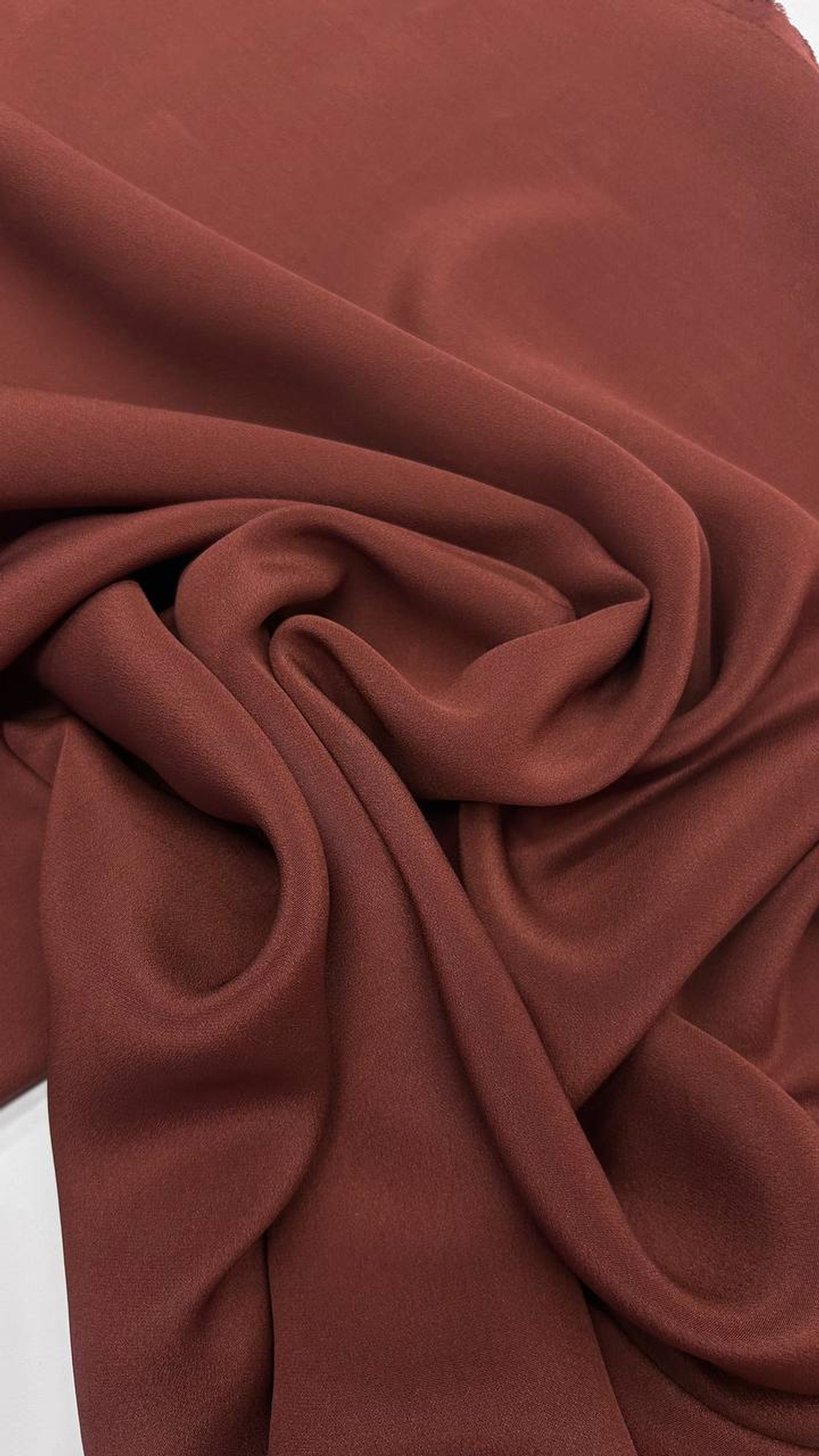 Шелк кади терракотовый