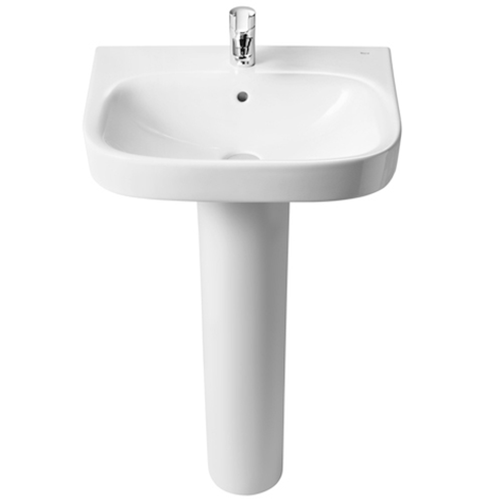 Фото раковины Roca Debba  60x48см. 32799400Y с пьедисталом