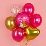 Шар (18''/46 см) Круг, Счастье быть с тобой (котики), 1 шт. в уп.