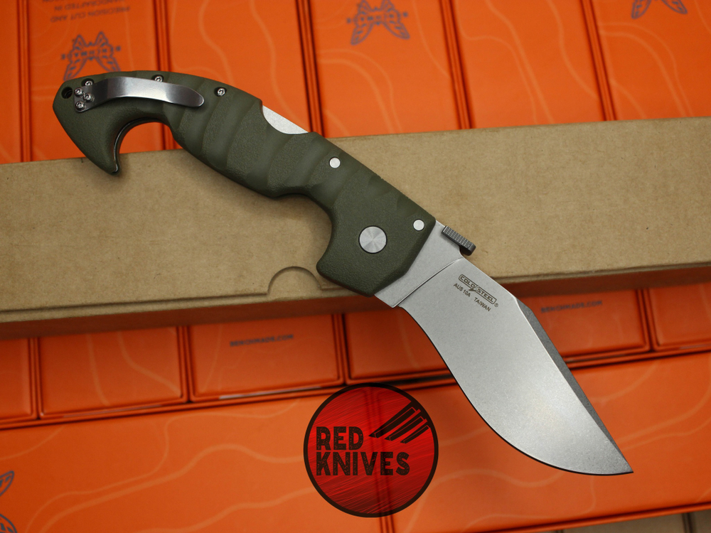 Нож Cold Steel Spartan - рукоять зеленая, клинок плейн (версия 2025г.)