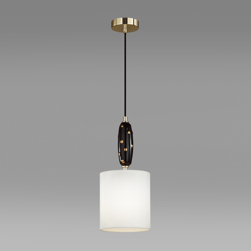 5424/1 MODERN ODL_EX24 000 золотой/черный/белый/металл/керамика/ткань Подвес E14 1*40W POLLEN