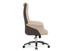 Офисное кресло Woodville Avrora beige, brown, ножки хром