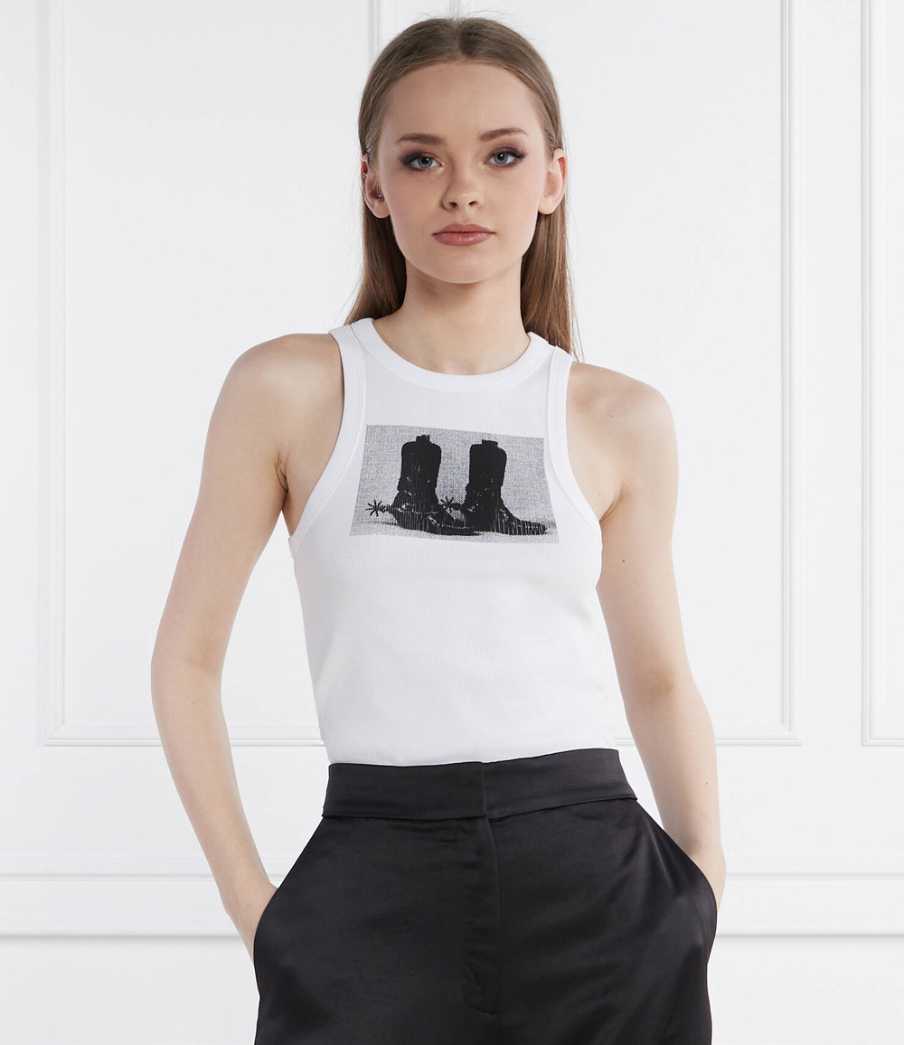 Топ Classic Tank_2 HUGO - белый(50508634)